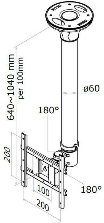 Produktbild Neomounts Fpma-C200 (Decke, 40")
