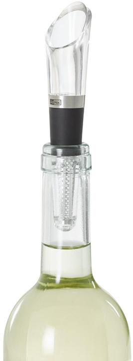 Image du produit AdHoc Verseur à vin et filtre à particules Vine, acier inoxydable/acrylique/plastique/silicone, D : 2,7 (Verseur de vin)