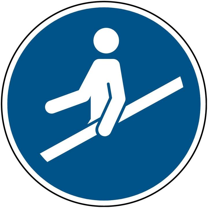 Produktbild Brady ISO-Sicherheitsschild - Handlauf benutzen