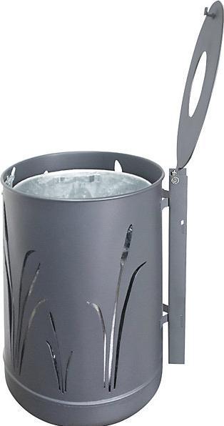 Image du produit Renner Helmuth Poubelle d'extérieur 50 l, pour montage mural et sur potelet, anthracite. (50 l)