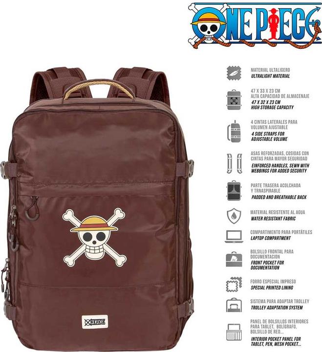 Produktbild Karactermania Large Mercury Travel Backpack 47x23x33cm Skull