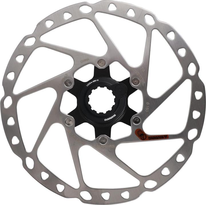 Actual product image Shimano Brake disc SM-RT64 with magnetic lock ring for EW-SS302 (203 mm)