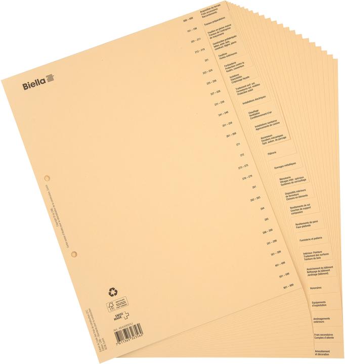 Image du produit Biella Répertoire pour décompte de construction, français