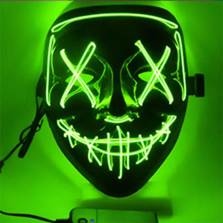 Image du produit Zoelibat Masque d'horreur LED, Halloween
