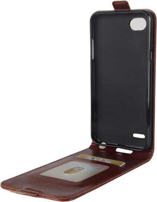 Produktbild MU Classic Leder Flip Cover mit Visitenkartenfach (LG Q6+, LG Q6)