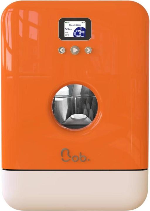 Daan Tech Lave-vaisselle de table Bob Orange/Blanc