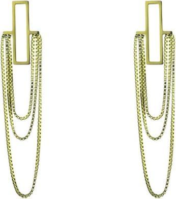 Marc Malone Ryan Gold Earrings Mce24028g - Beautiful Gold-Plated Dangling Earrings