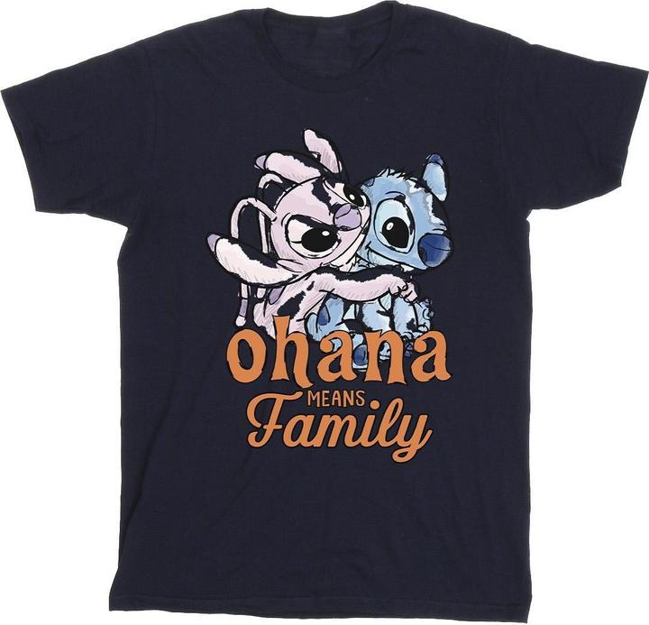 Disney Lilo And Stitch Ohana Angel Hug TShirt