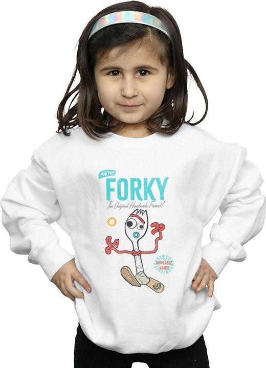 Actual product image Disney Girls Toy Story 4 Forky Handmade Friend Sweatshirt (140, 146)