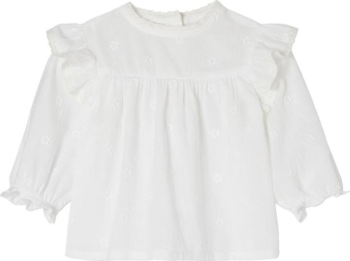Actual product image Vertbaudet Girls' baby blouse with long sleeves (56)