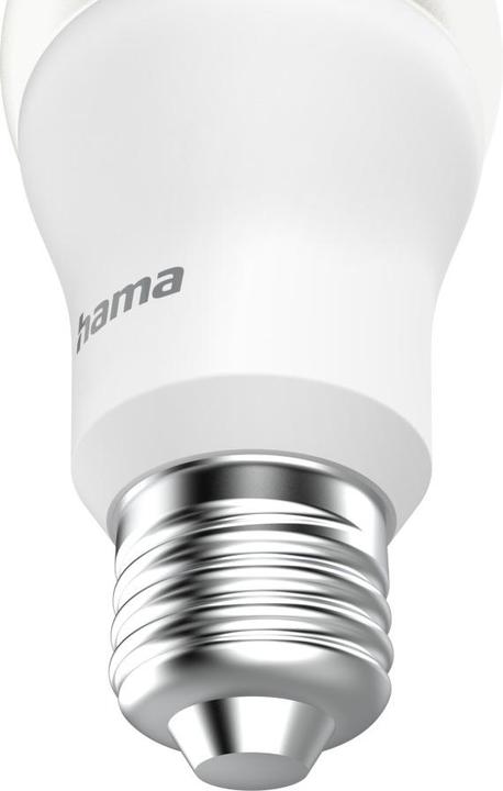 Actual product image Hama Smart WLAN LED lamp, E27, Matter, 9W, RGBW, for voice/app control (E27, 9 W, 806 lm, 1 x, F)
