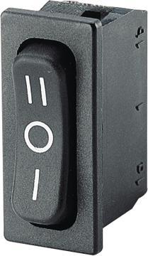 Actual product image Marquardt Rocker switch, 6 A, 1 changeover contact, 250 V, ON-OFF-ON latching, IP40, black
