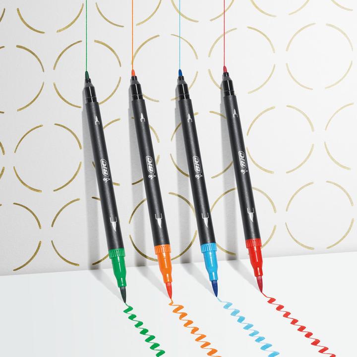 Immagine prodotto Bic DUALTIP PASTEL CFP - Penne a punta di feltro (Multicolore, 6 x)