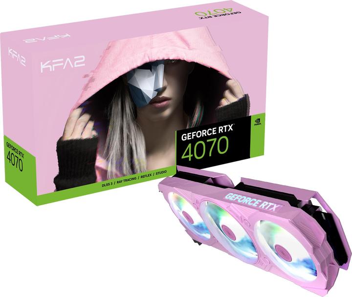 Produktbild KFA2 RTX 4070 EX Gamer Pink (12 GB)