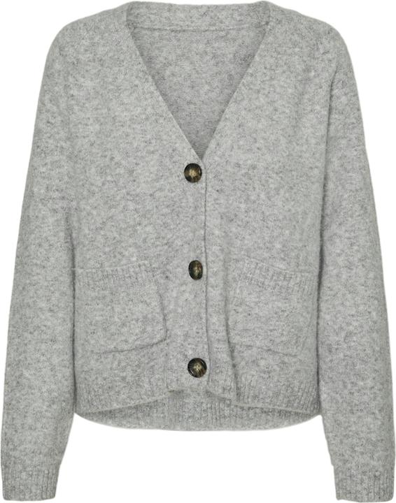 Vero Moda Locker geschnitten V-Ausschnitt Gerippte Ärmelbündchen Strickjacke Strickjacke