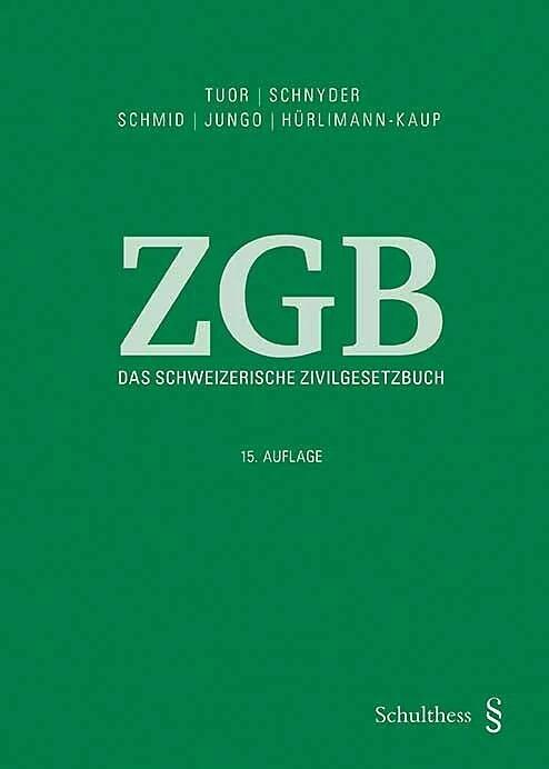 Produktbild Das Schweizerische Zivilgesetzbuch (Deutsch, Alexandra Jungo, Peter Tuor, Bernhard Schnyder, Bettina Hürlimann-Kaup, Jörg Schmid, 2023)