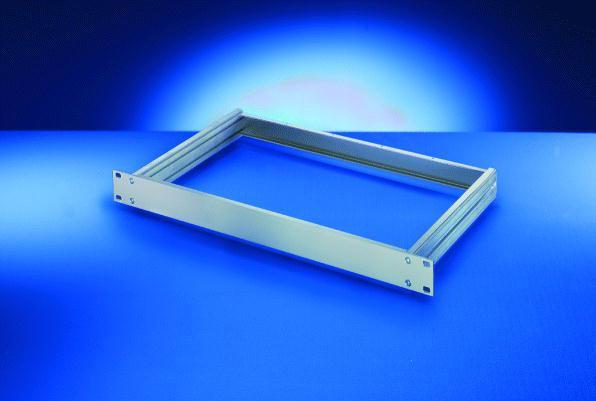 Produktbild Schroff 19"- Einschub Aluminium (Grundbausatz) - MULTIPAC GRUNDAUSB.3HE 280T