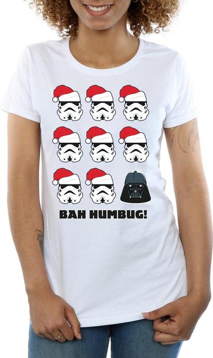 Actual product image Star Wars Womens/Ladies Christmas Humbug Cotton T-Shirt (S)