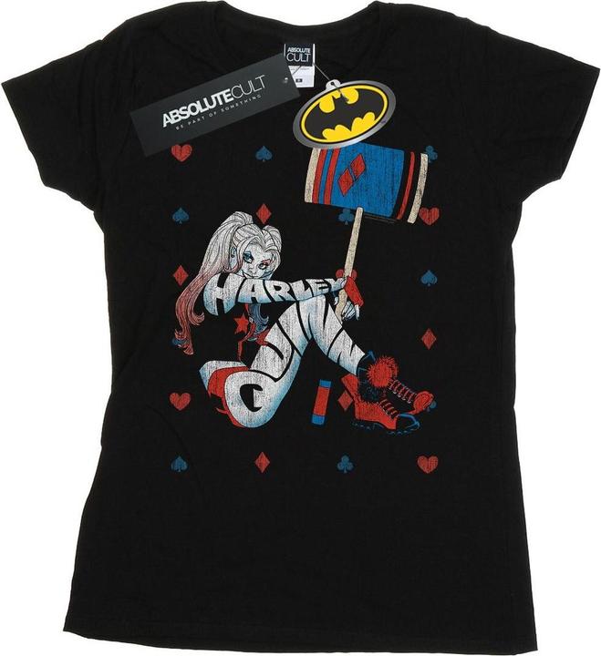 Harley Quinn SpielkartenAnzug TShirt aus Baumwolle