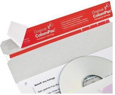 Produktbild Colompac CD/DVD Versandtasche Fenster vorhanden: Nein Verschlusstechnik: mit Selbstklebung (1 x)