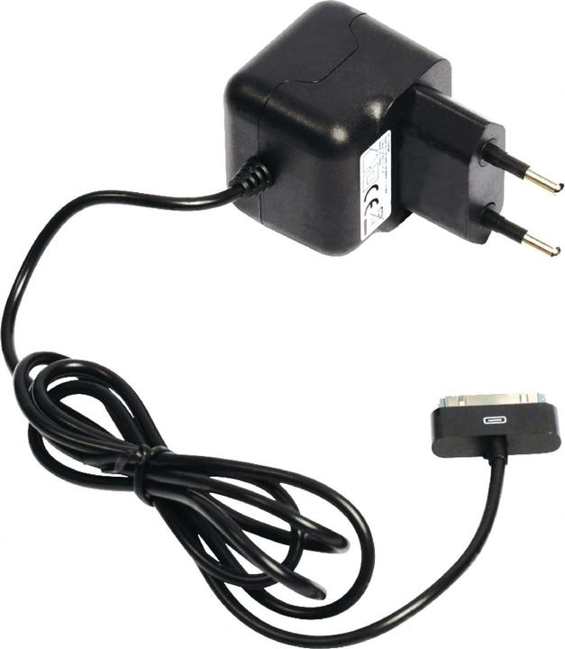 Produktbild Valueline Ladegerät 1-Ausgang 2.1 A 2.1 A Apple 30-pol. Schwarz