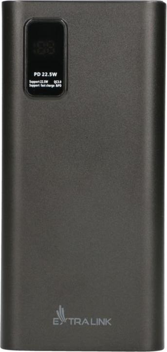 Image du produit Extralink EX.19515 Banque d'alimentation Lithium Polymère (LiPo) Noir (30000 mAh, 22.50 W, 111 Wh)