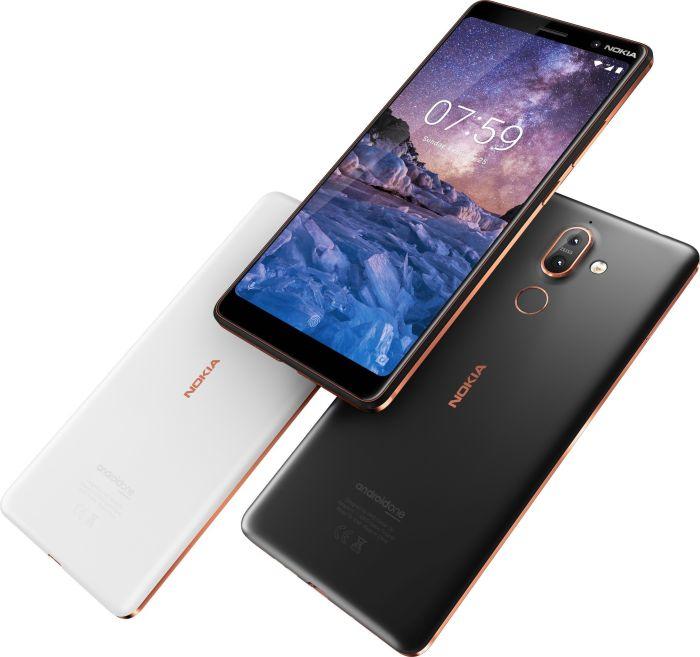 Actual product image Nokia 7 Plus (64 GB, White, 6", Hybrid Dual SIM, 12 Mpx, 4G)