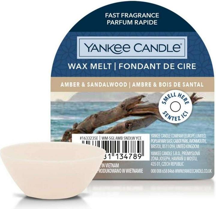 Image du produit Yankee Candle Paillettes de cire parfumée Amber & Sandalwood