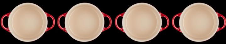 Produktbild Le Creuset Mini-Cocotte 4er Set «Kirschrot»