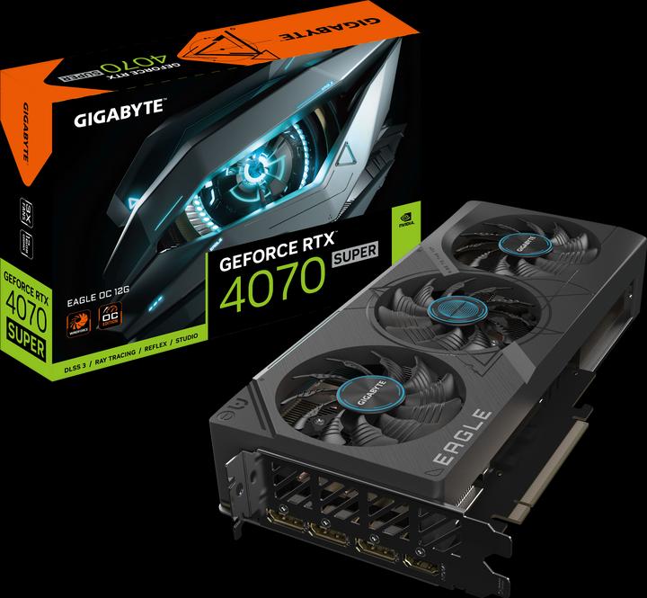 Actual product image Gigabyte GeForce RTX 4070 SUPER EAGLE OC 12G (12 GB)