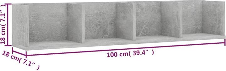 Actual product image VidaXL Hillier (100 x 18 x 18 cm)