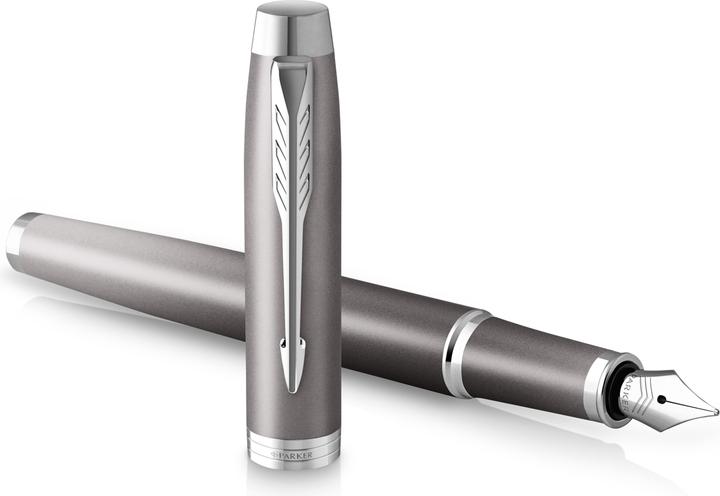 Actual product image Parker Pen Parker IM Writing Rituals fountain pen grey, line. F (Grey, 1 x)