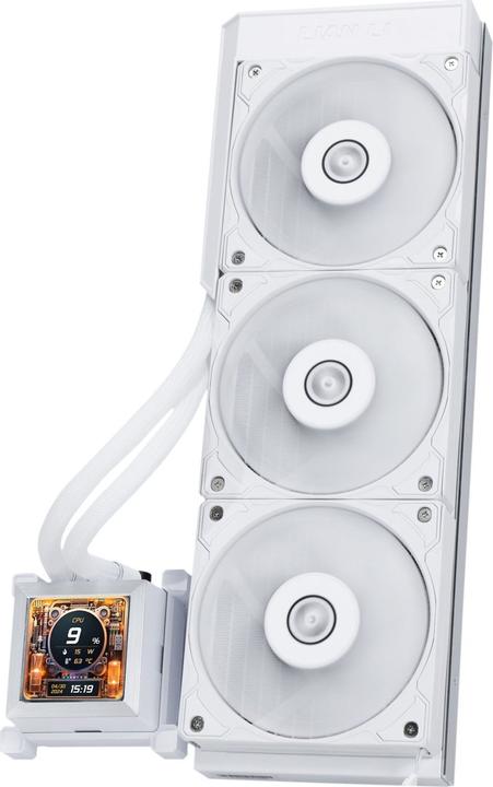 Actual product image Lian-Li HydroShift LCD 360S complete water cooling system - white