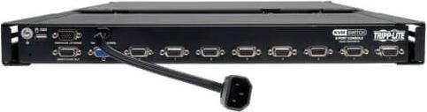 Produktbild Eaton TIPPLITE NetController 8-Port 1U Rack-Mount Console KVM Switch with 48,26cm 19Zoll LCD