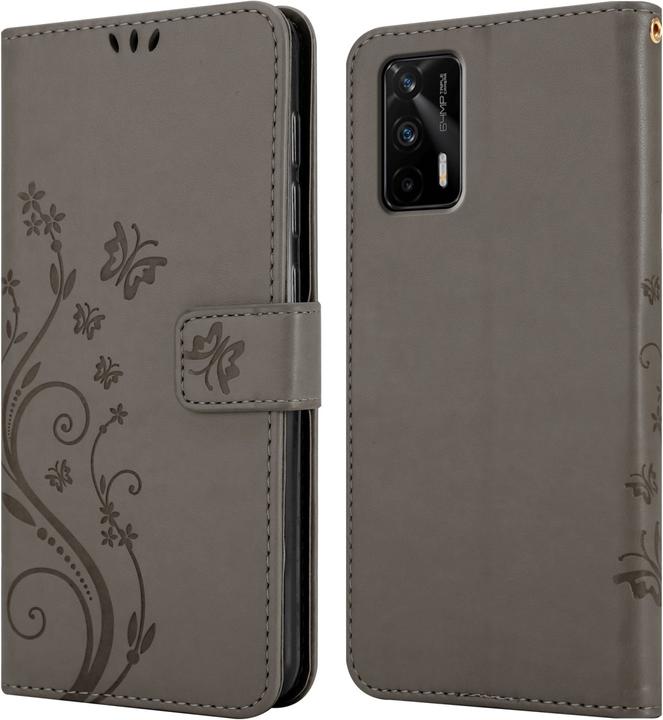 Produktbild Cadorabo Flower Book Hülle für Realme GT / GT Neo 2T / Q3 PRO (Realme GT Neo 2T, Realme Q3 Pro 5G)