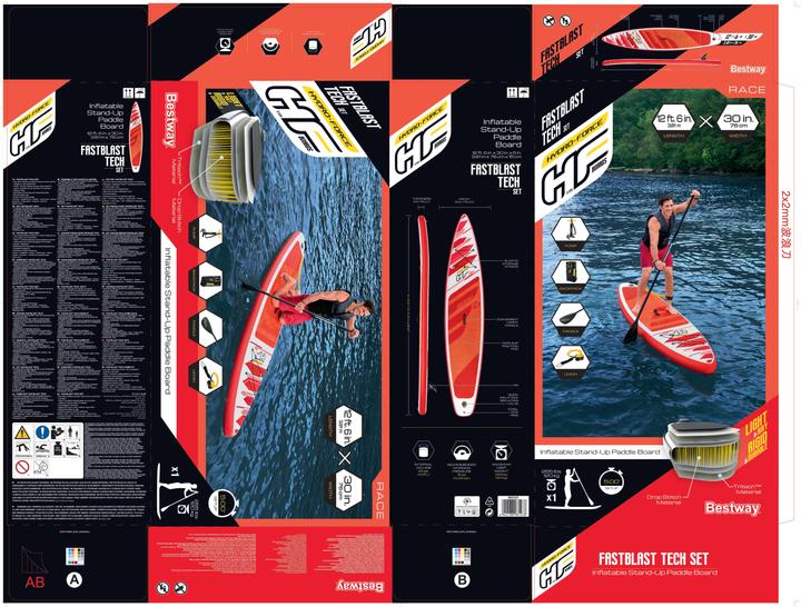 Actual product image Bestway HF SUP Set Fastblast Tech 381x76x15cm (10'8")