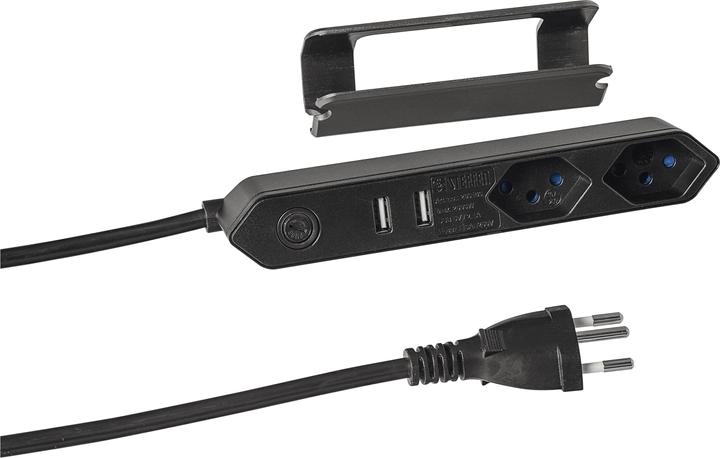 Steffen Steba IQ incl. fissaggio a clip (2 x, Tipo 13, USB-A, 1.50 m)