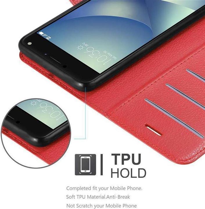 Actual product image Cadorabo Book with stand function cover (Asus Zenfone 4 Max)