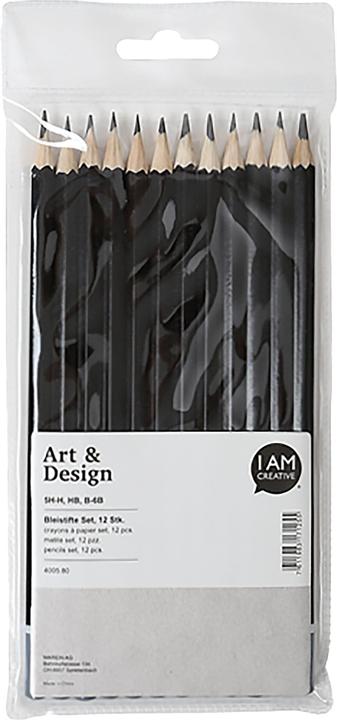 Immagine prodotto I Am Creative Matite (H, B, HB, 2B, 4B, 5H, 3H, 3B, 2H, 5B, 6B, 4h, 12 x)