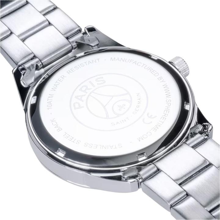Actual product image Paris Saint Germain Mens Stainless Steel Wristwatch (40 mm)