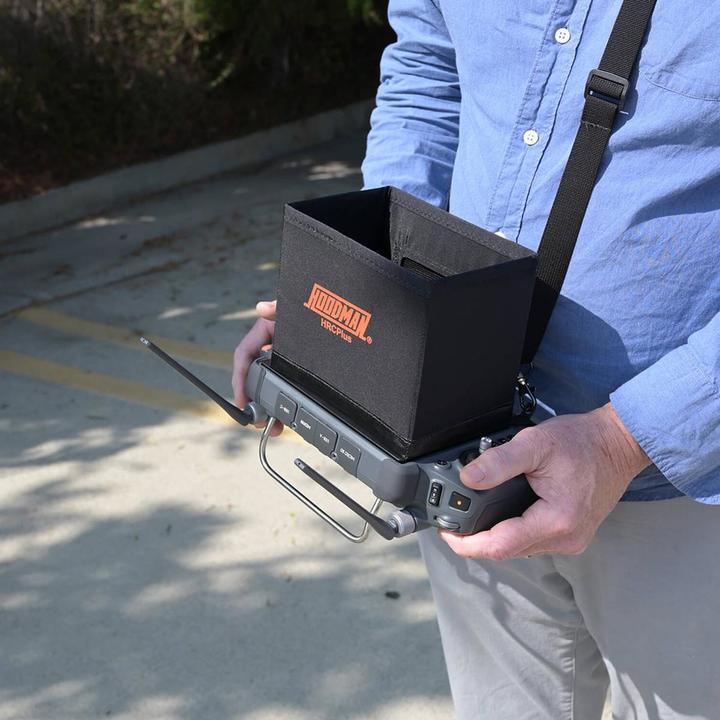Immagine prodotto Hoodman Parasole e cinghia di trasporto per DJI RC Plus (Protezione dall'abbagliamento del drone, Cinghia per il telecomando del drone, DJI RC)