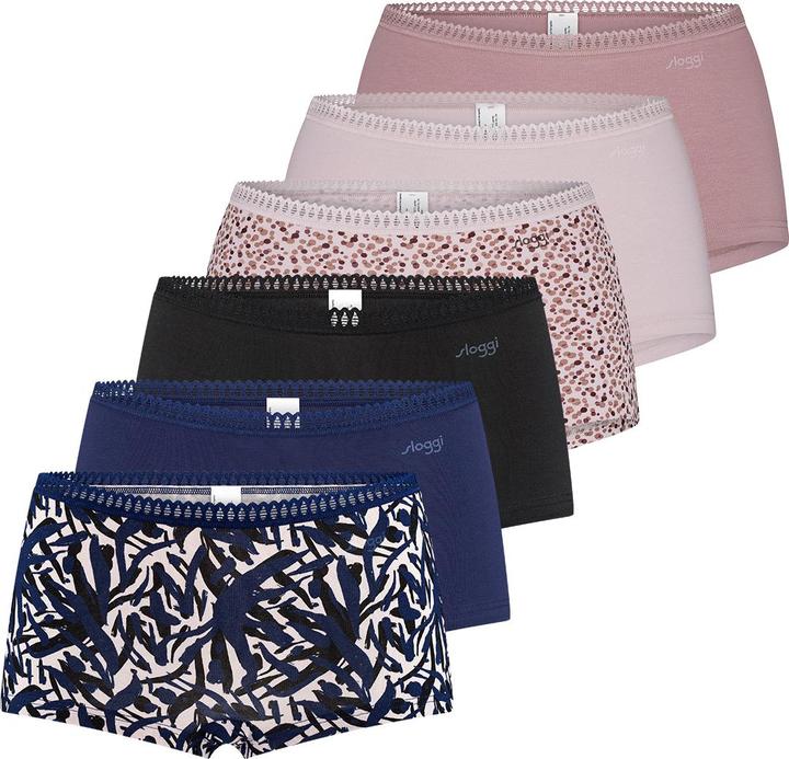 Produktbild Sloggi 6er Pack GO Crush Short Slip (M, 6er Pack)
