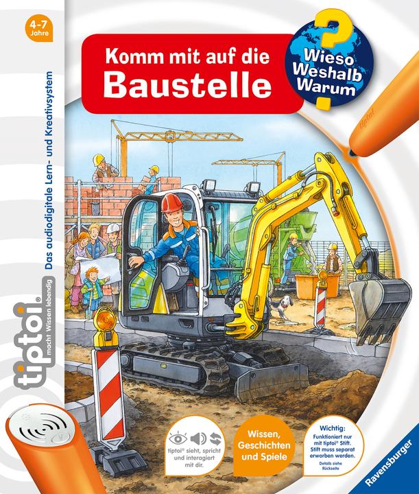 Immagine prodotto tiptoi Wieso? Weshalb? Warum? Komm mit auf die Baustelle (Tedesco, Susanne Gernhäuser, Peter Nieländer, 2014)