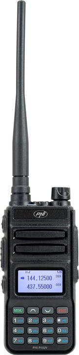 PNI Portable VHF/UHF dual-band radio P15UV, 144-146 MHz/430-440 MHz, 999 channels, with 1500 mAh