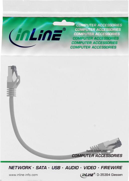 Image du produit InLine Câble de raccordement (S/FTP, CAT8.1, 0.30 m)