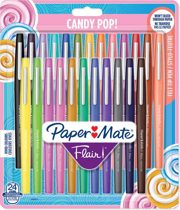 Produktbild Paper Mate Faserschreiber Flair Candy Pop (Mehrfarbig, 24 x)