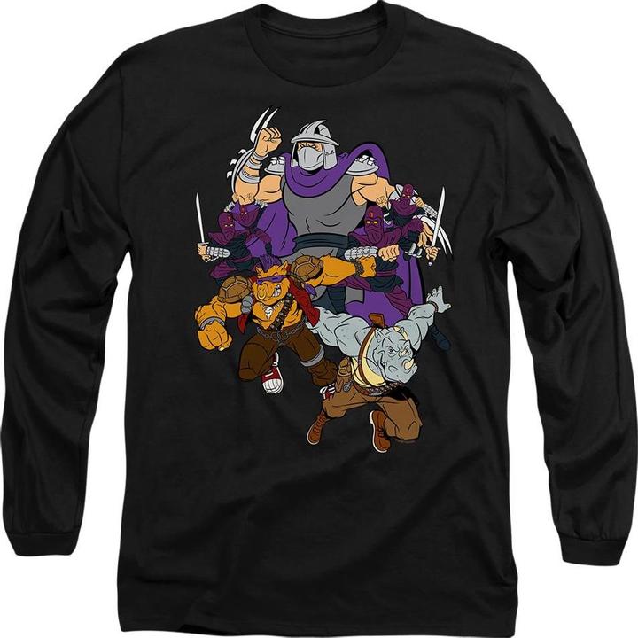 Actual product image Teenage Mutant NT Unisex Adult Shredder And Foot Clan T-Shirt (XL)