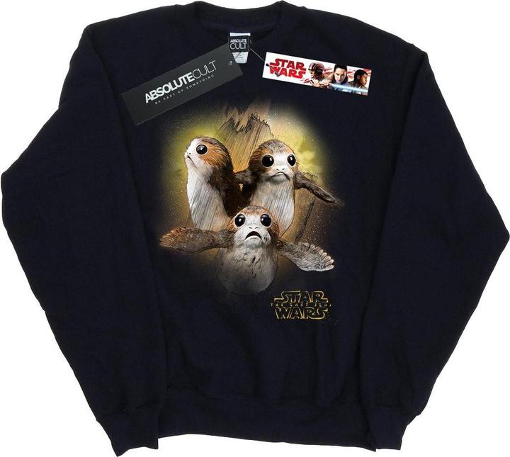 Actual product image Star Wars Boys The Last Jedi Porgs Brushed Sweatshirt (152, 158)
