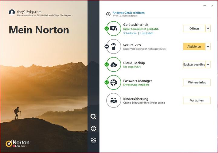 Produktbild Norton 360 Deluxe (3 User, 12 Monate)