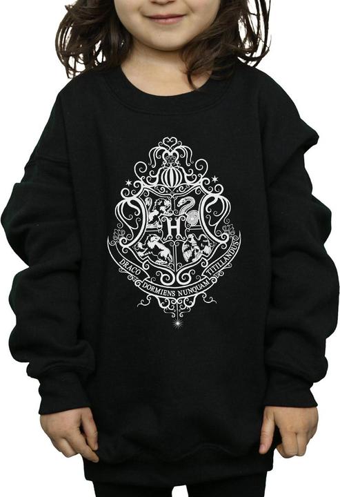 Actual product image Girls Hogwarts Draco Dormiens Crest Sweatshirt (140, 146)